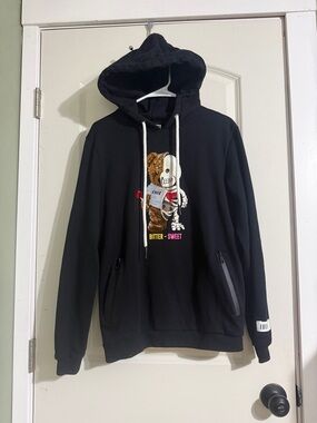 Men’s Fifth Loop Bitter-Sweet Graphic Black Hoodie